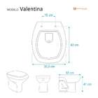 Tampa De Vaso Laqueado Com Amortecedor Valentina Branco Para