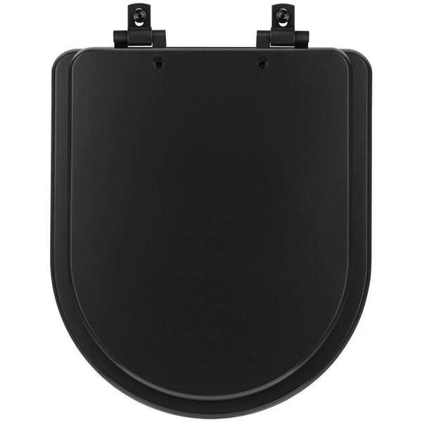 Tampa De Vaso Laqueado Com Fechamento Lento Carrara Preto Fos