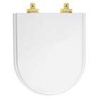 Tampa De Vaso Laqueado Com Fechamento Lento Link/lk Branco Pa