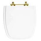 Tampa De Vaso Laqueado Flex Branco Para Bacia Deca Com Ferrag