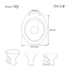 Tampa De Vaso Laqueado Izy Branco Para Bacia Deca Com Ferrage