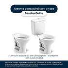 Tampa De Vaso Laqueado Saveiro Branco Para Bacia Celite Com F
