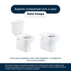 Tampa De Vaso Laqueado Suite Branco Para Bacia Incepa Com Fer