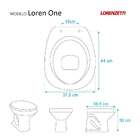 Tampa De Vaso Lorenone Branco Para Bacia Lorenzetti 6lpf