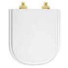 Tampa De Vaso Mdf Com Amortecedor Vogue Plus Branco Para Baci