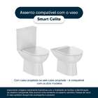 Tampa De Vaso Mdf Com Fechamento Lento Smart Onix (preto Fosc