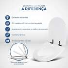 Tampa De Vaso Mdf Com Fechamento Lento Smart Onix (preto Fosc
