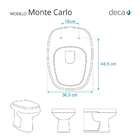 Tampa De Vaso Monte Carlo Preto Para Bacia Deca