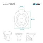 Tampa De Vaso Parati Branco Para Bacia Logasa Com Ferragem Do