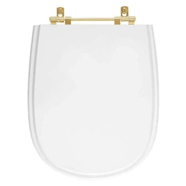 Tampa De Vaso Paris Branco Para Bacia Ideal Standard Com Ferr