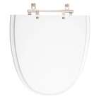 Tampa De Vaso Poliester Aloha Branco Para Bacia Celite