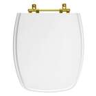 Tampa De Vaso Poliester Amarilis Branco Para Bacia Fiori Com