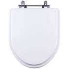 Tampa De Vaso Poliéster Atena Branco Para Bacia Hervy 6lpf