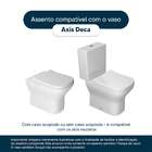 Tampa De Vaso Poliéster Axis Branco Para Bacia Deca 1.6gpf 6l