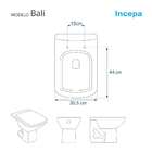 Tampa De Vaso Poliéster Bali Branco Para Bacia Incepa