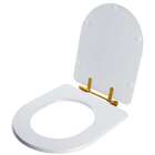 Tampa De Vaso Poliester Carrara Branco Para Bacia Deca Com Fe