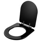 Tampa De Vaso Poliéster Carrara Preto (ebano) Para Vaso Deca