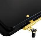 Tampa De Vaso Poliester Carrara Preto Fosco Para Bacia Deca C