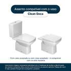 Tampa De Vaso Poliéster Clean Branco Para Bacia Deca 1.6gpf 6