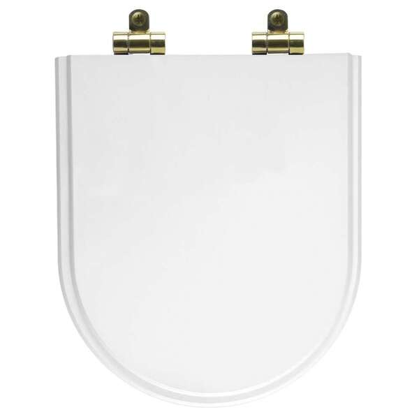 Tampa De Vaso Poliéster Com Amortecedor Carrara Branco Para B