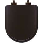 Tampa De Vaso Poliéster Com Amortecedor Carrara Marrom Fosco