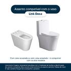 Tampa De Vaso Poliéster Com Amortecedor Link/lk Preto Para Ba