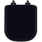 Tampa De Vaso Poliéster Com Amortecedor Quadra Preto Para Bac