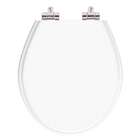 Tampa De Vaso Poliester Com Amortecedor Ravena Branco Para Ba