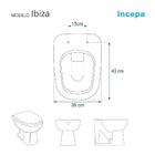 Tampa De Vaso Poliéster Com Fechamento Lento Ibiza Branco Par