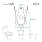 Tampa De Vaso Poliéster Com Fechamento Lento Level Branco Par