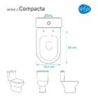 Tampa De Vaso Poliéster Compacta Branco Para Bacia Sensea 6lpf