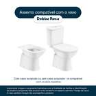 Tampa De Vaso Poliéster Debba Branco Para Bacia Roca 1.6gpf 6