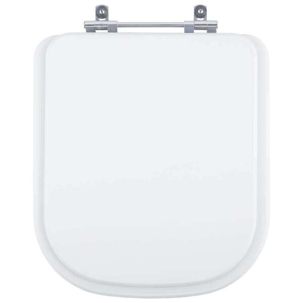 Tampa De Vaso Poliéster Debba Square Branco Para Bacia Roca 6