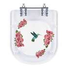 Tampa De Vaso Poliéster Decorada Beija Flor Vogue Plus Transp