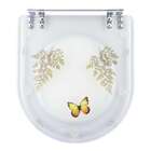 Tampa De Vaso Poliéster Decorada Borboleta Calypso Transparen