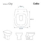 Tampa De Vaso Poliéster Decorada Borboleta City Branco Para L