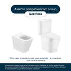 Tampa De Vaso Poliéster Decorada Borboleta Gap Branco Para Lo