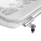 Tampa De Vaso Poliéster Decorada Borboletas Stylus Branco Par