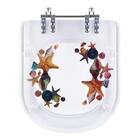 Tampa De Vaso Poliéster Decorada Estrelas Do Mar Vogue Plus P