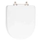 Tampa De Vaso Poliéster Donna Branco Para Bacia Celite