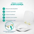 Tampa De Vaso Poliéster Fit Preto Para Bacia Celite Com Ferra