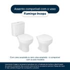 Tampa De Vaso Poliéster Flamingo Branco Para Bacia Incepa Com