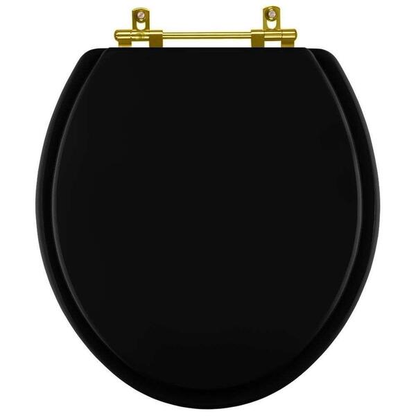 Tampa De Vaso Poliéster Flamingo Preto Para Bacia Incepa Com