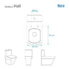 Tampa De Vaso Poliester Hall Branco Para Vaso Roca