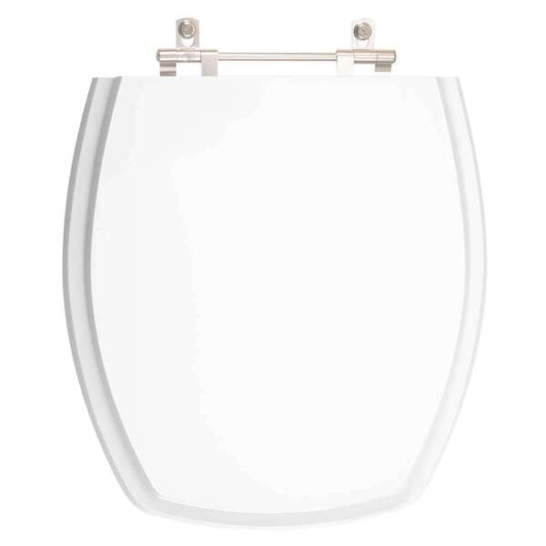 Tampa De Vaso Poliéster Hawaii Branco Para Bacia Mondialle 6l