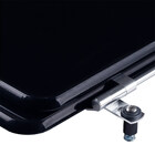 Tampa De Vaso Poliéster Jasmim Preto Para Bacia Fiori 6lpf