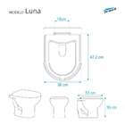 Tampa De Vaso Poliester Luna Branco Para Bacia Icasa