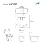 Tampa De Vaso Poliéster Mariana Branco Para Bacia Icasa 6lpf