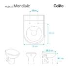 Tampa De Vaso Poliéster Mondiale Branco Para Bacia Celite