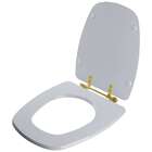 Tampa De Vaso Poliester Monte Carlo Cinza Real Para Bacia Dec